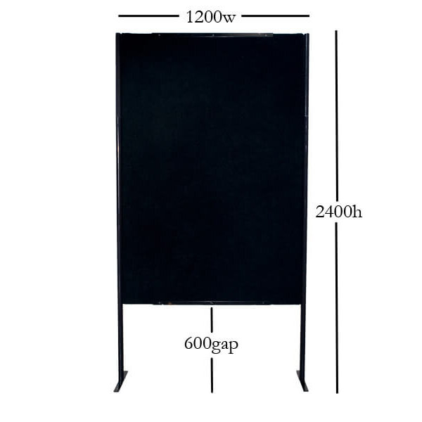 2400h x 1200w Hire Partition