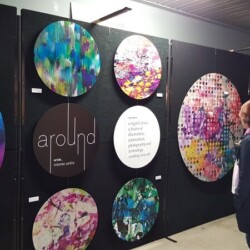 Art show (2400h x 1800w Partitions with hook accessories) Exhibition display boards