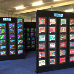 Hire Partitions for primary school art show